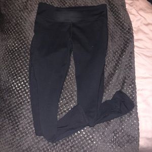 Fabletics mesh cut black leggings